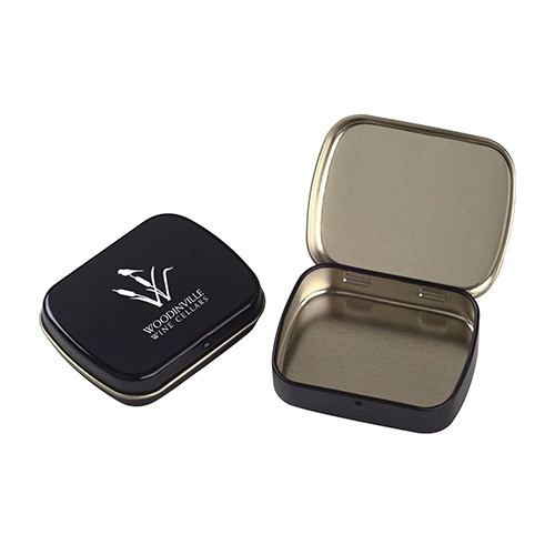 Petite Rectangular Hinged Tin Box