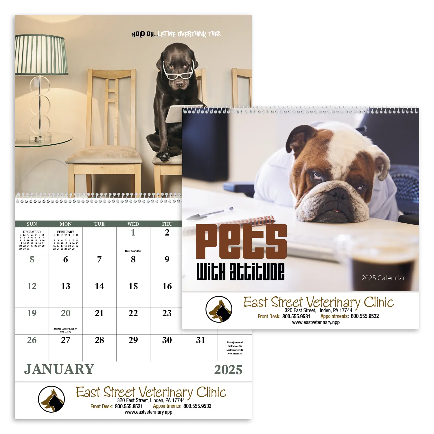 Pets with Attitude - Spiral Calendar