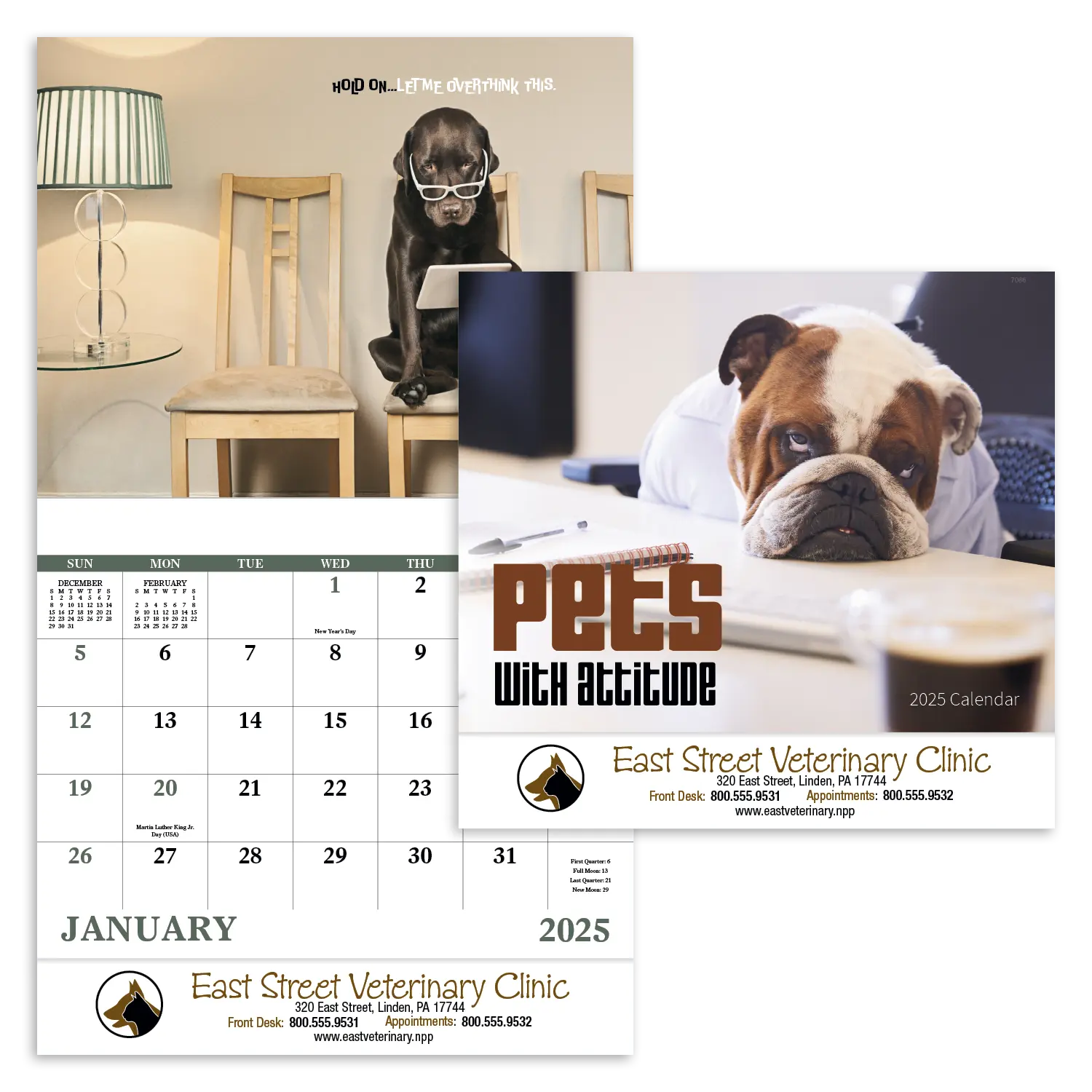 Pets with Attitude - Stapled Calendar