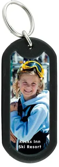 Customized Photo Dog Tag Keytag