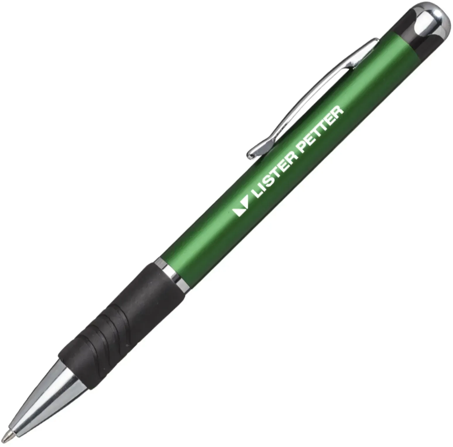 Smooth Writing Metal Pen with Rubber Grip - Promotional Business Pen