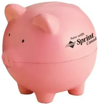 Pink Piggy Bank Stress Shape