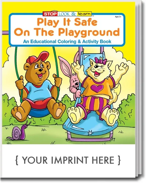 Play It Safe On The Playground Coloring Book