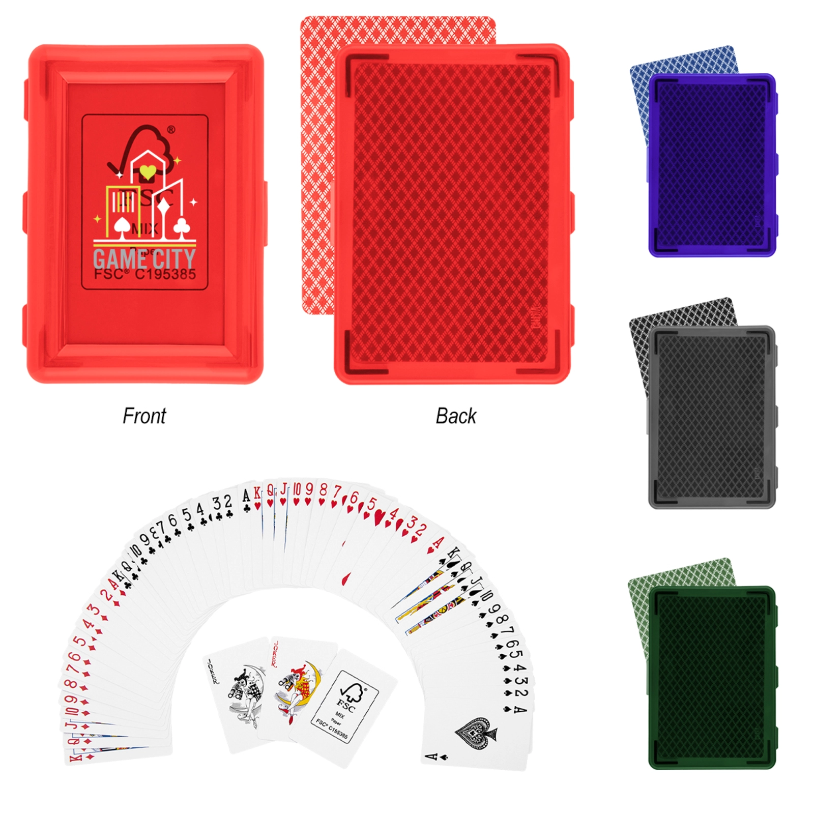 Playing Cards in Recycled Case