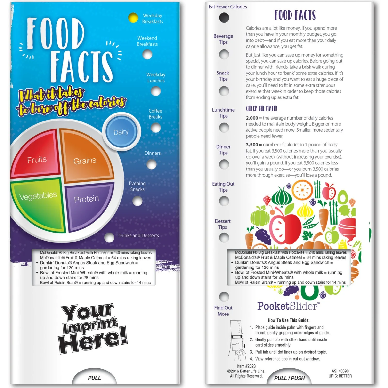 Logo Pocket Slider - Food Facts