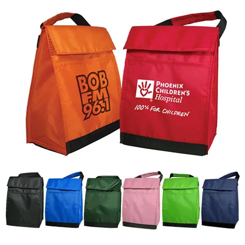 Polyester Insulated Lunch Bags with Handle & Pocket