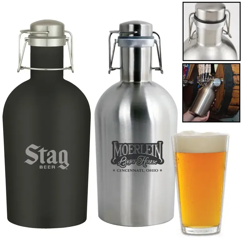 Custom Branded Beer Growler (64 oz.)