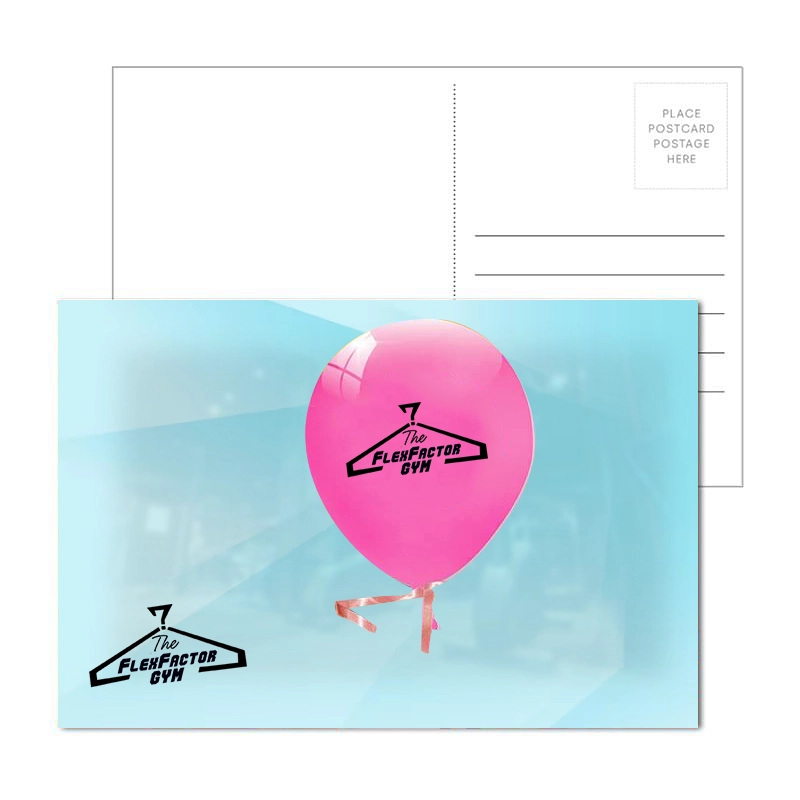 Post Card with Full Color Balloon Coaster