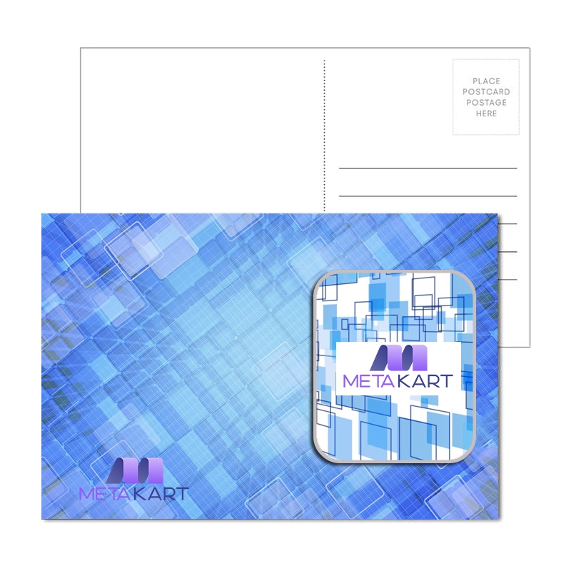 Post Card with Full Color Square Coaster