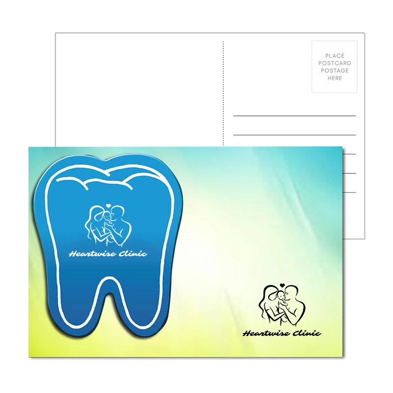 Post Card with Full Color Tooth Coaster