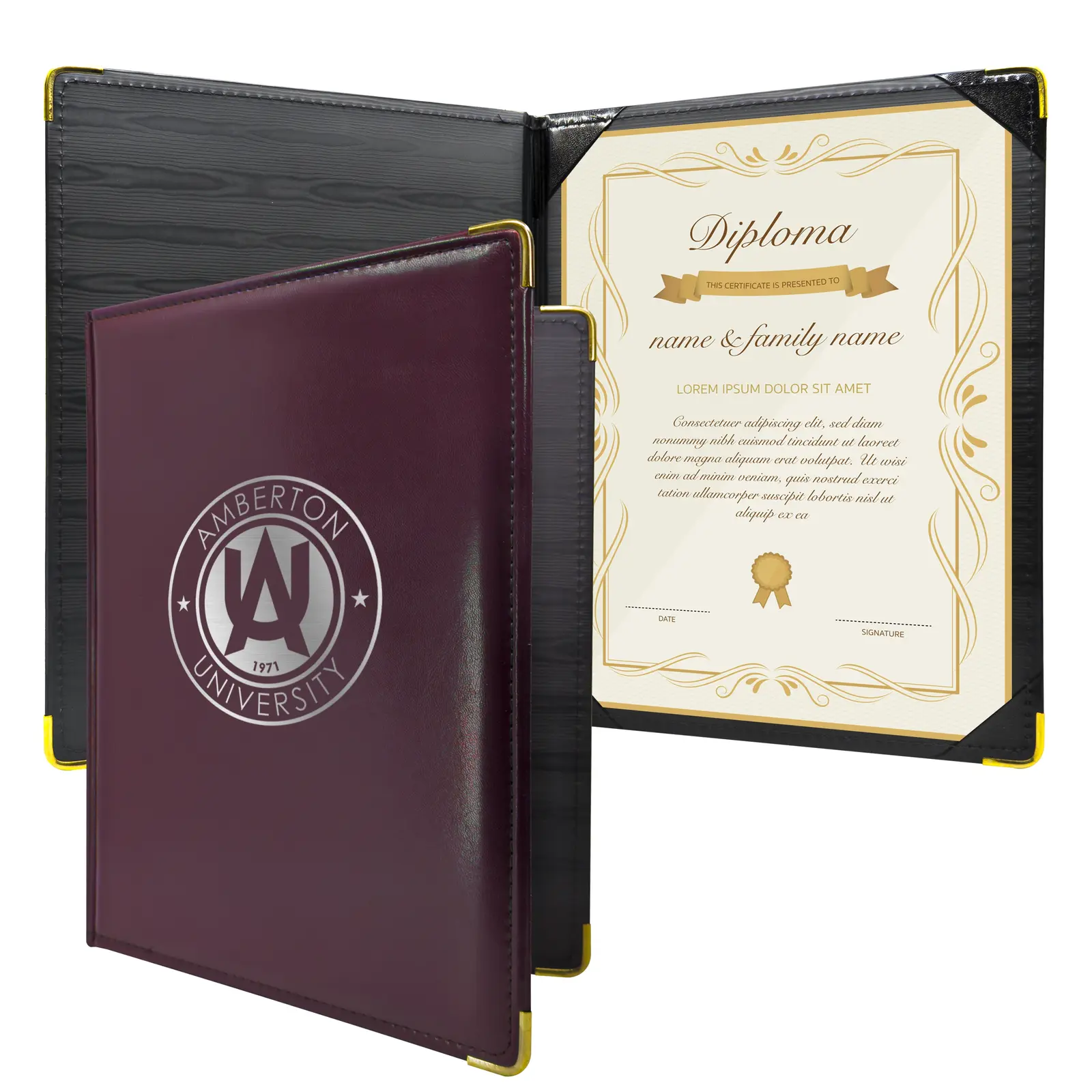 Premium Diploma Holder - Portrait Style