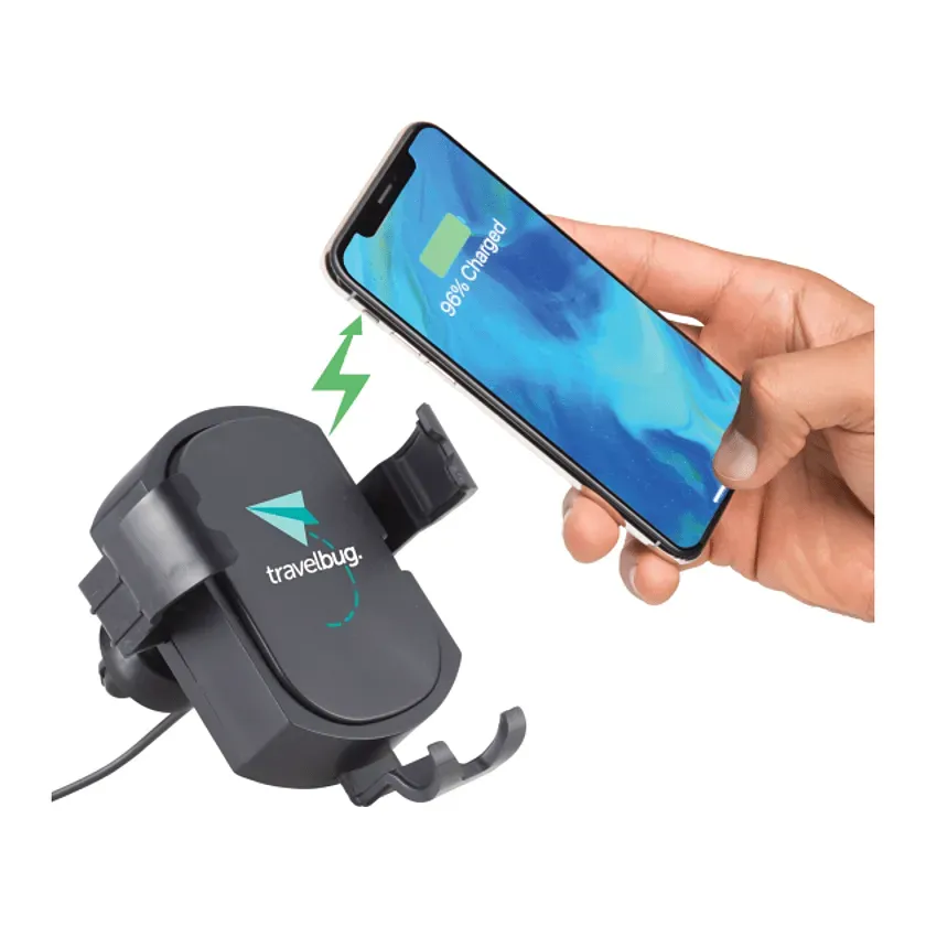Custom Wireless Phone Mount with Detachable Charging Pad