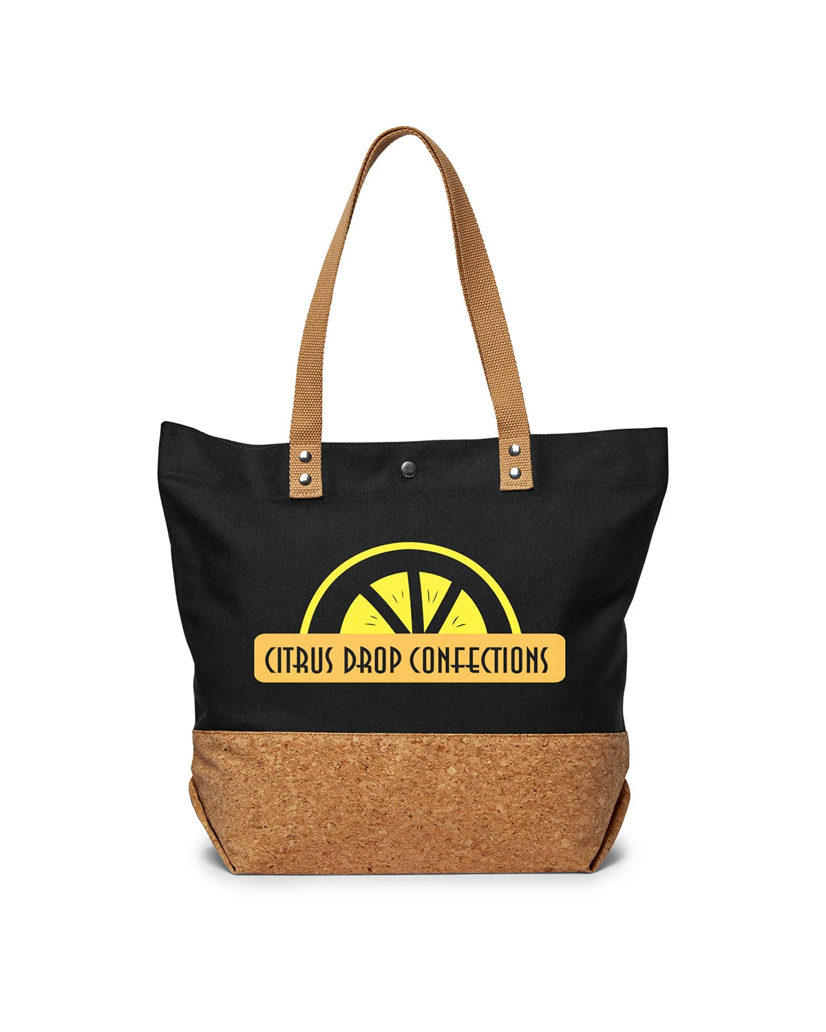 Prime Line 12oz. Canvas & Cork Shopper Tote Bag
