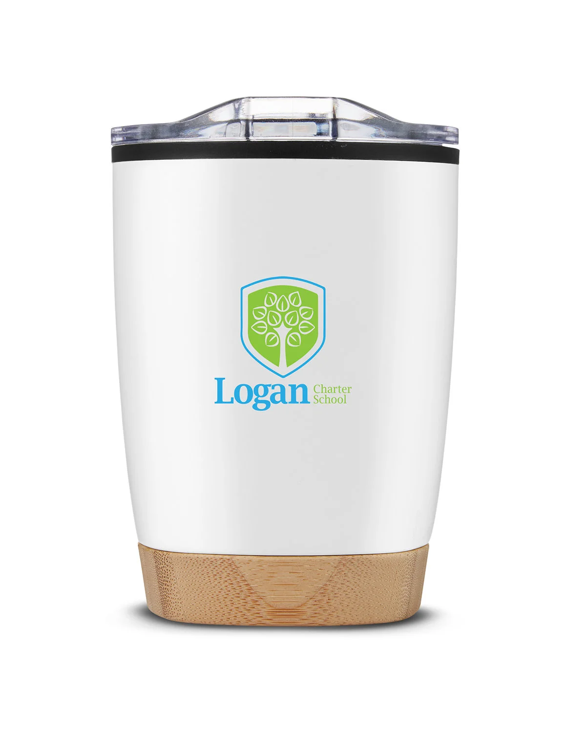 Prime Line 12oz Symmetry Tumbler With Bamboo Base