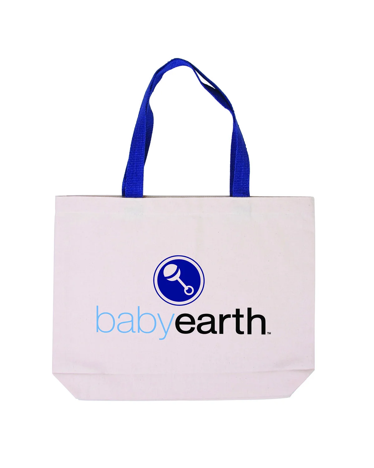 Prime Line Cotton Canvas Tote Bag with Color Accents