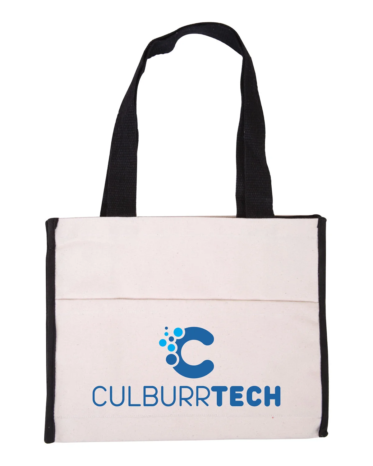 Prime Line Cotton Gusset Accent Box Tote Bag