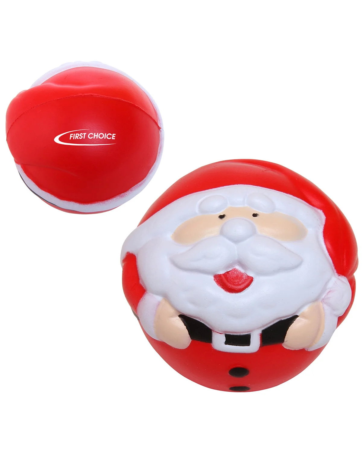 Prime Line Happy Holiday Santa Shape Stress Ball