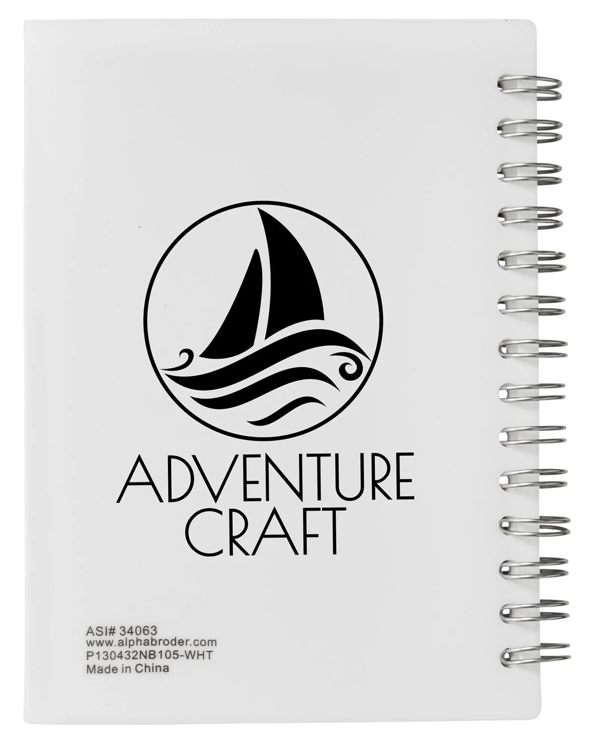 Prime Line Medium Spiral Curve Notebook