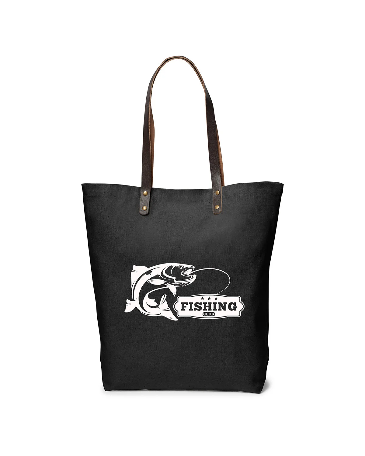 Prime Line Urban Cotton Tote Bag with Leather Handles