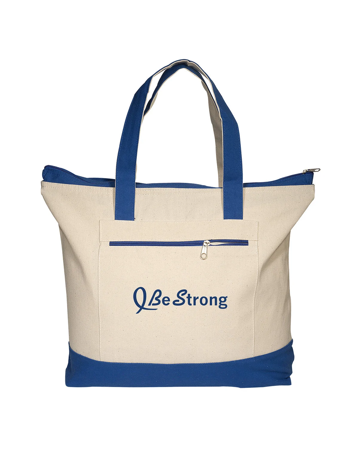Prime Line Zippered Cotton Boat Tote Bag
