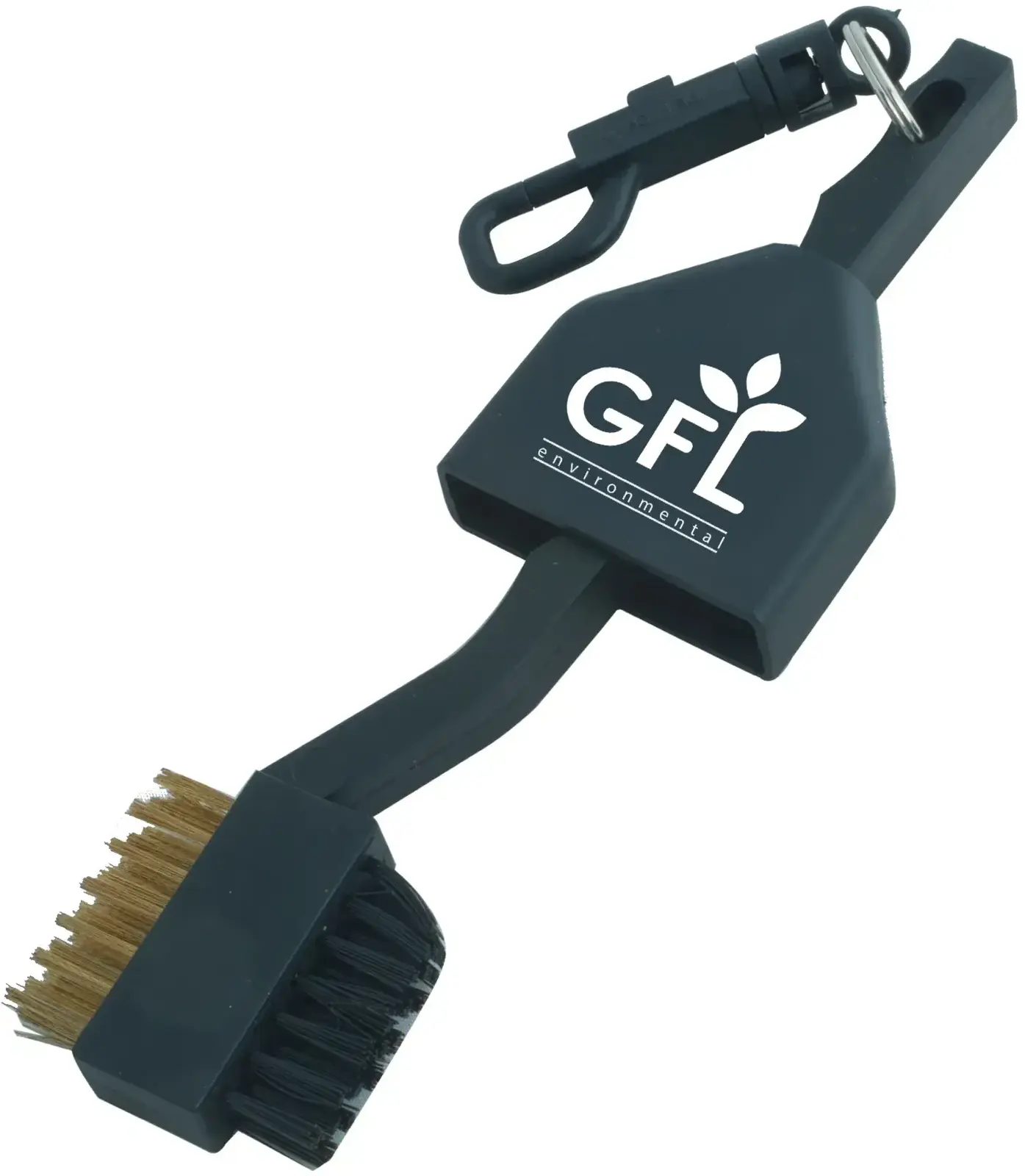 Golf Club Dual Brush & Cleaner with Easy Clip (Weatherproof)