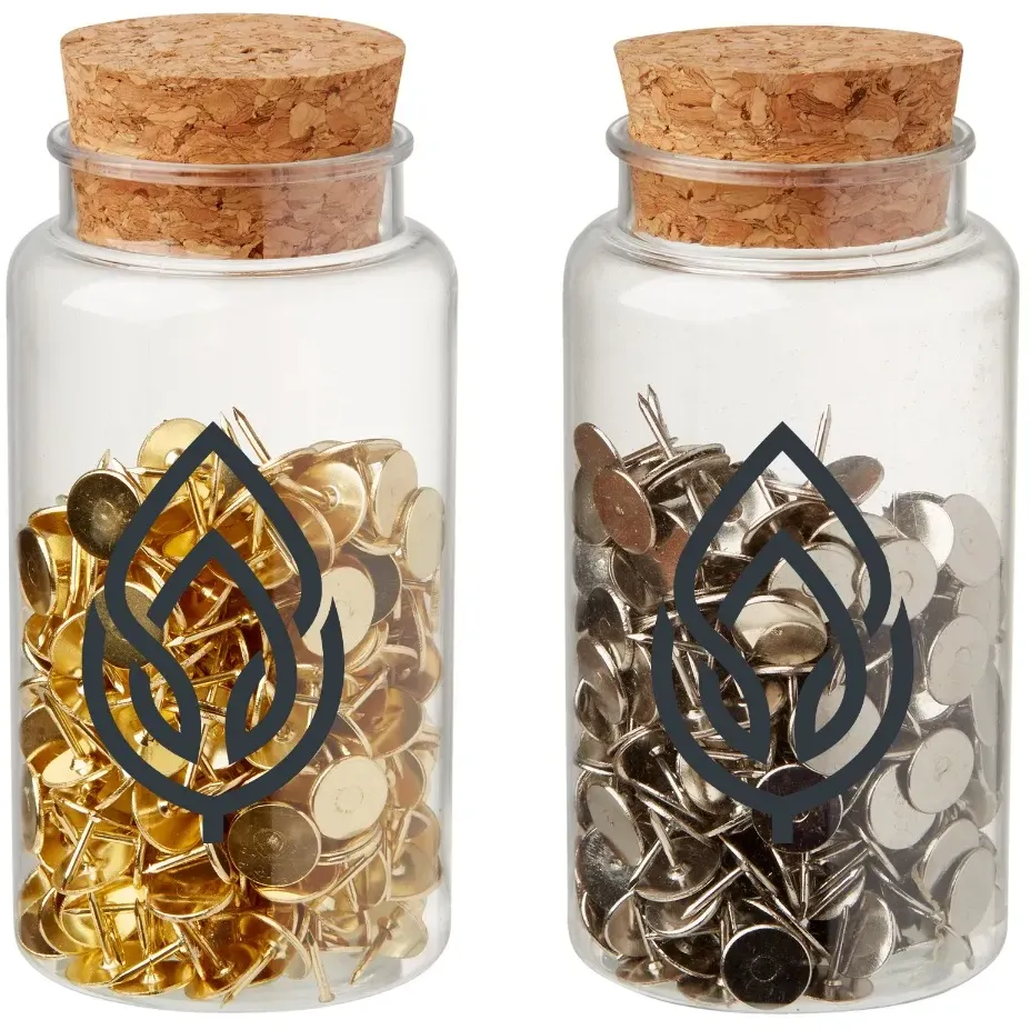 Customized Push Pins in Jar