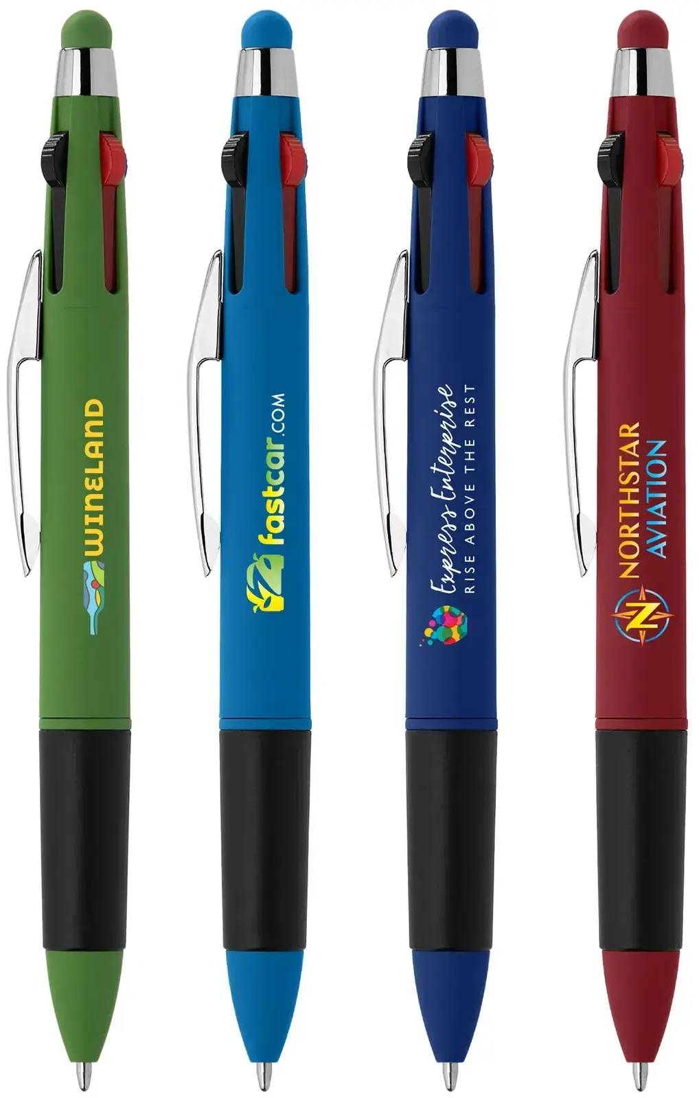 Quattro Softy Brights Multi Ink Pen w/ Stylus 