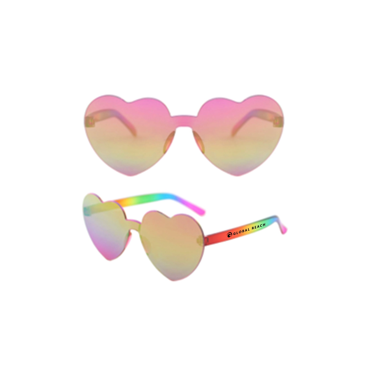Rainbow Heart Lens Sunglasses