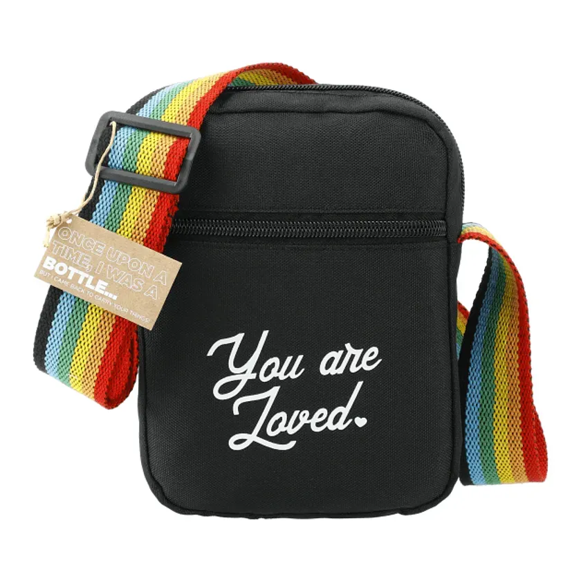 Custom Rainbow RPET Crossbody Tote Bag