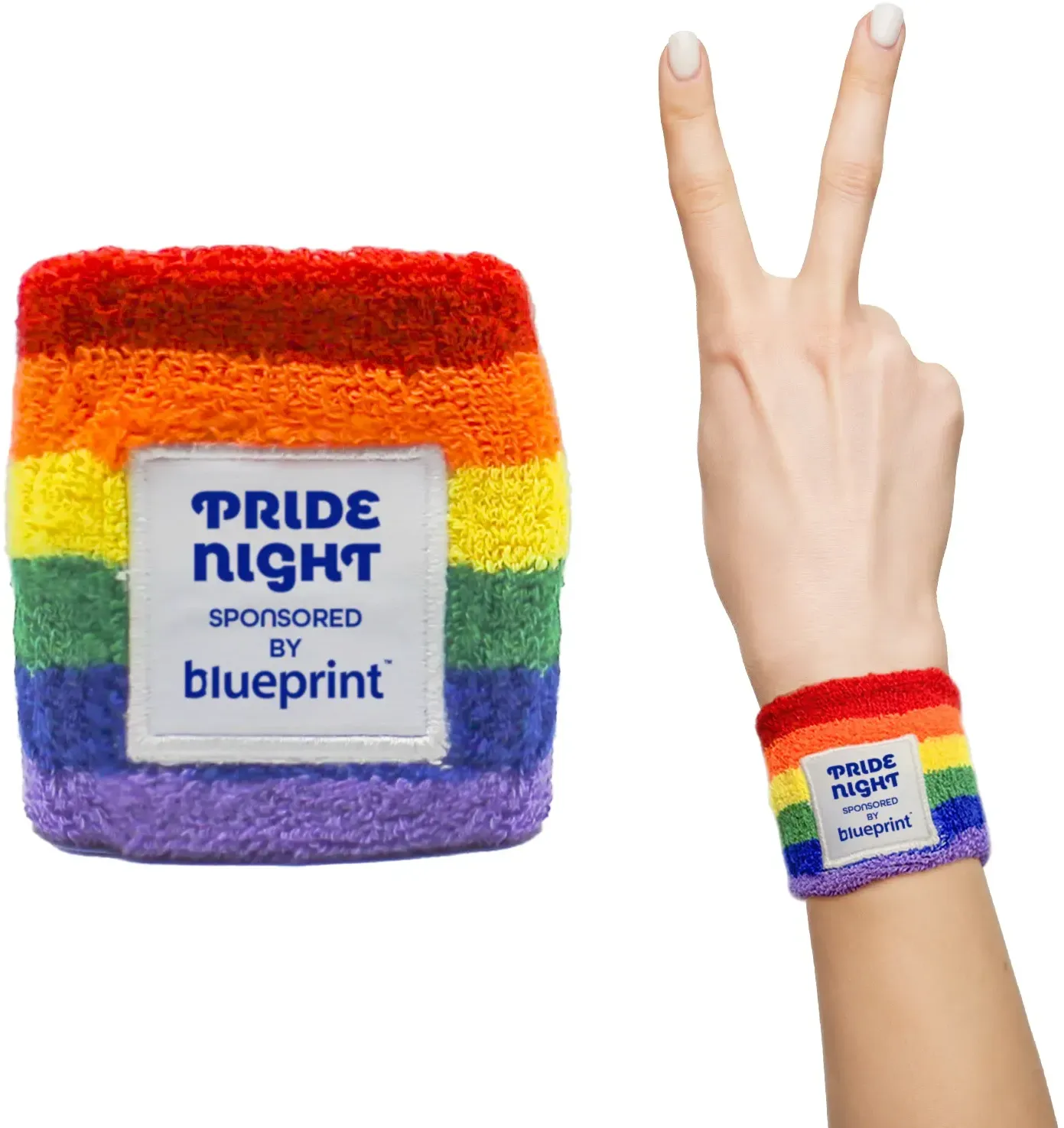 Custom Rainbow Sweatband