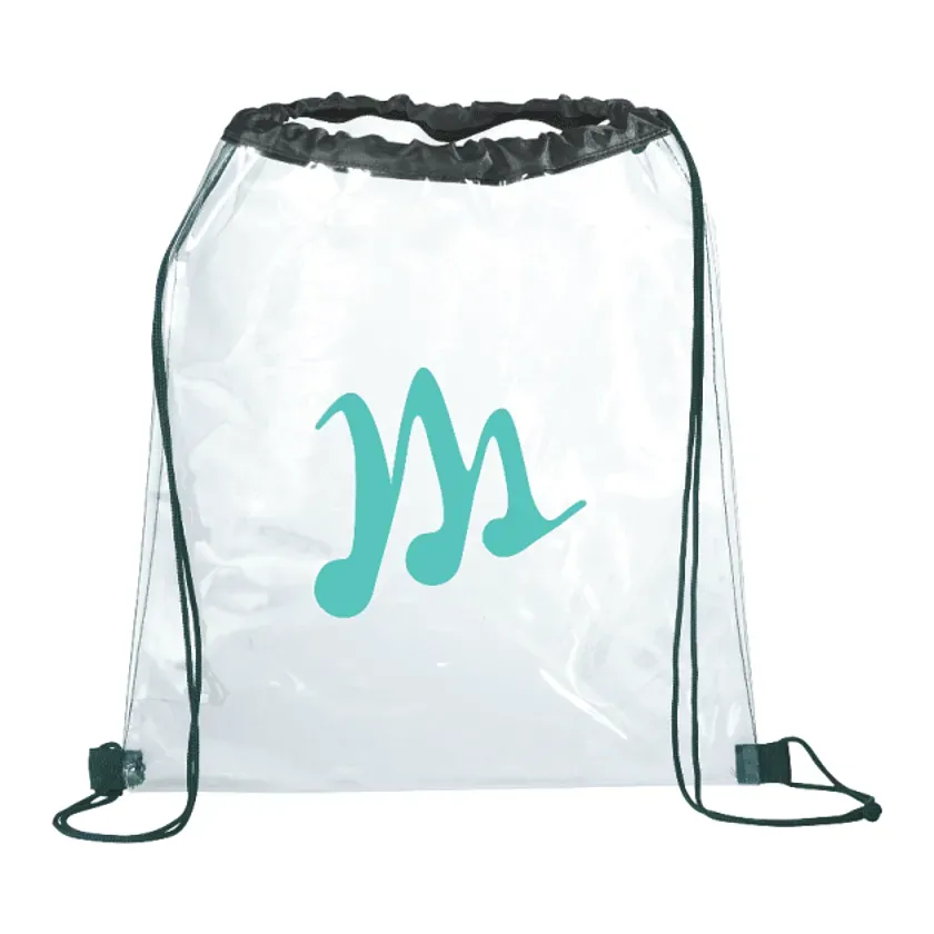 Custom Clear Drawstring Bag - Rally Edition