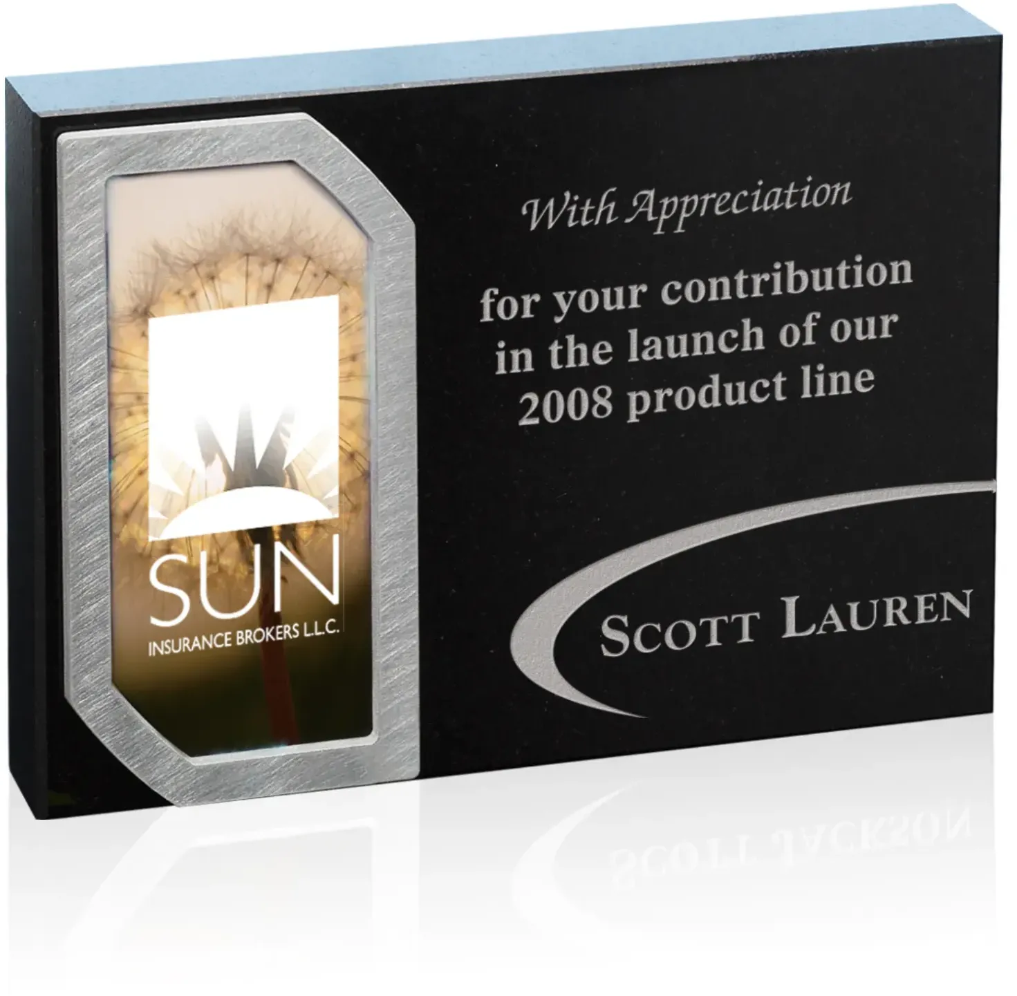 Custom Granite Corporate Award with Full-Color Sublimation (4x6)