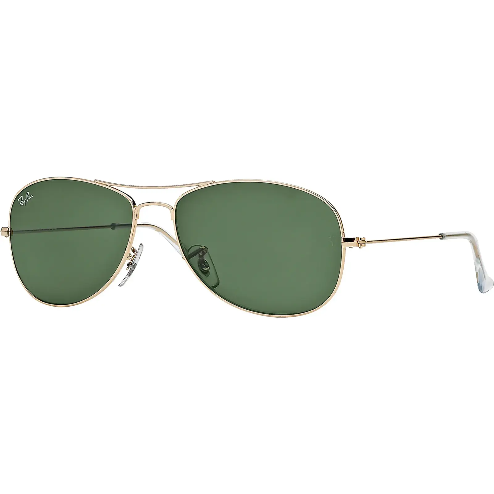 Ray-Ban Cockpit Sunglasses: Gold/Green