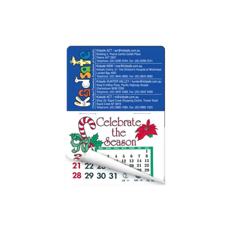 Rectangle Calendar Pad Sticker W/Tear Away Calendar