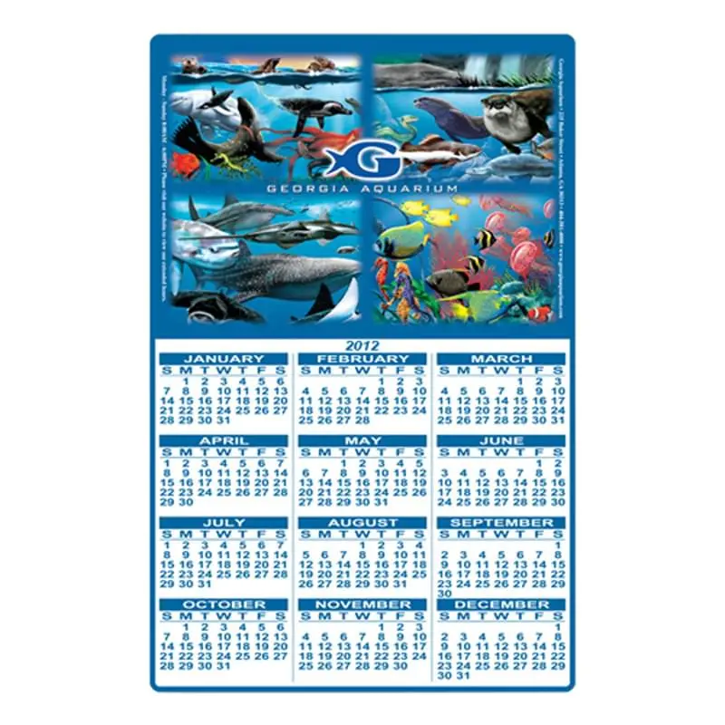 Rectangle Shape Custom Printed Calendar Sheets (11"X17")