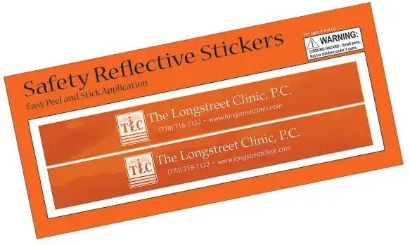 Rectangular Safety Reflective Stickers