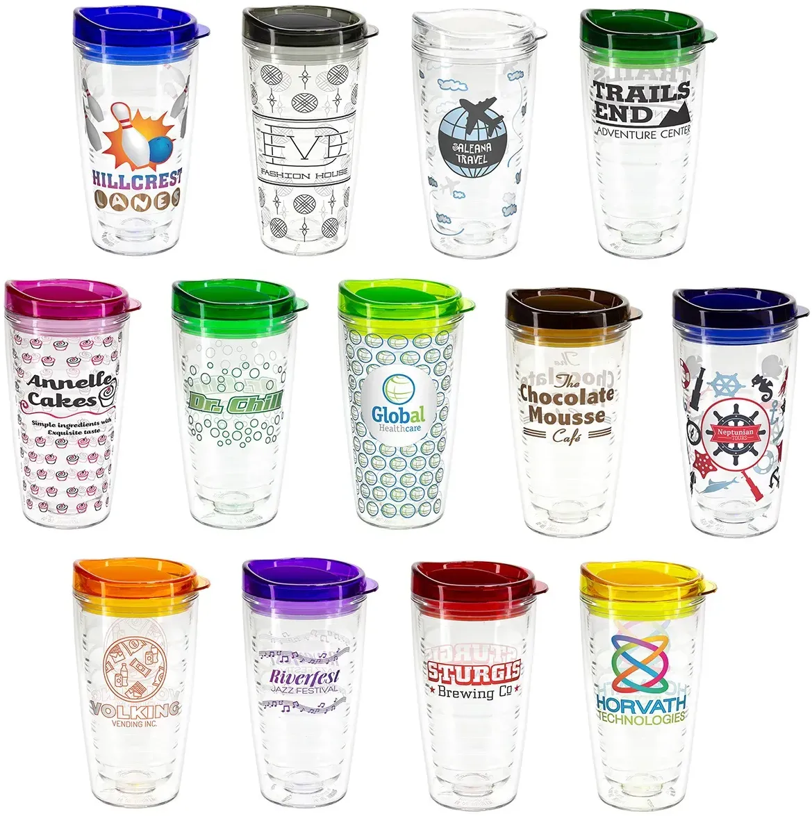 Custom Reef Tritan® Tumbler with Translucent Lid