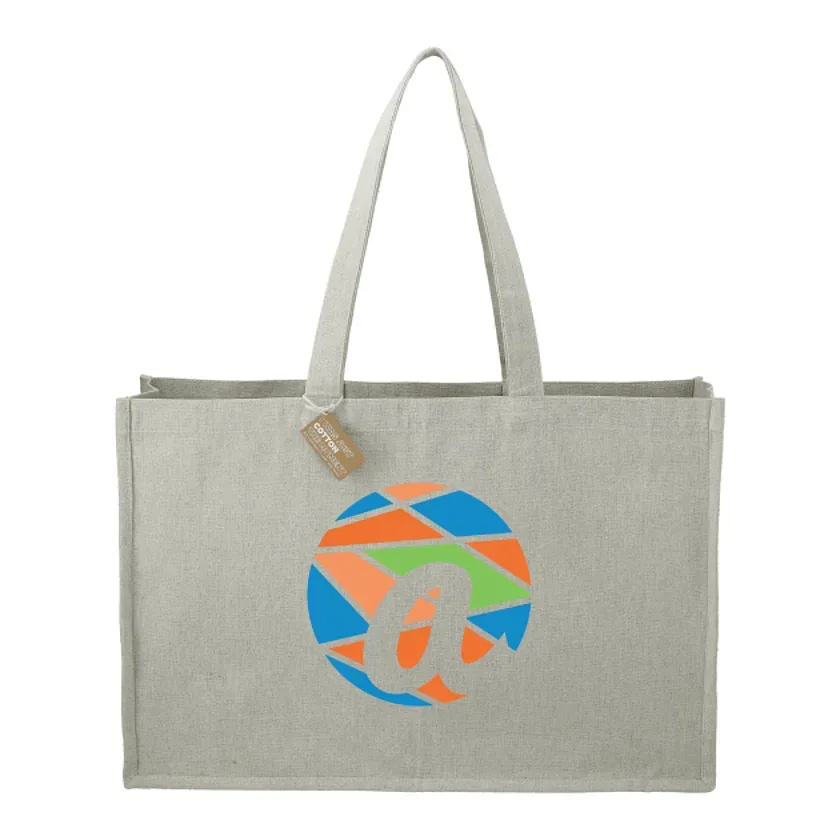 Custom Recycled Cotton Shoulder Tote - Repose (10oz)