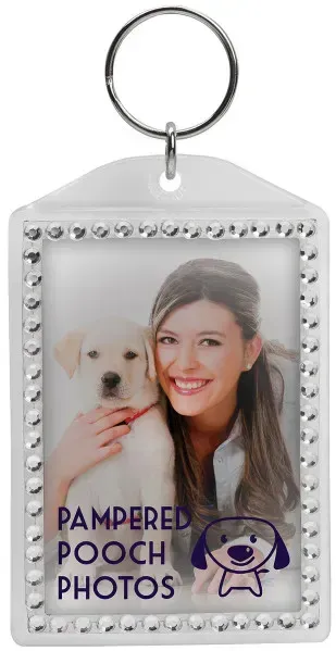 Custom Rhinestone Snap-In Keytag