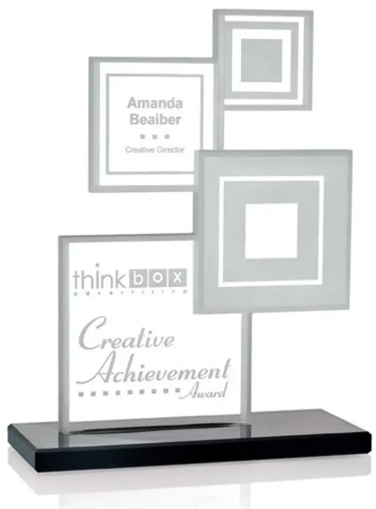 Custom Richardson Engraved Awards - Dynamic Waterjet Cut Corporate Trophies