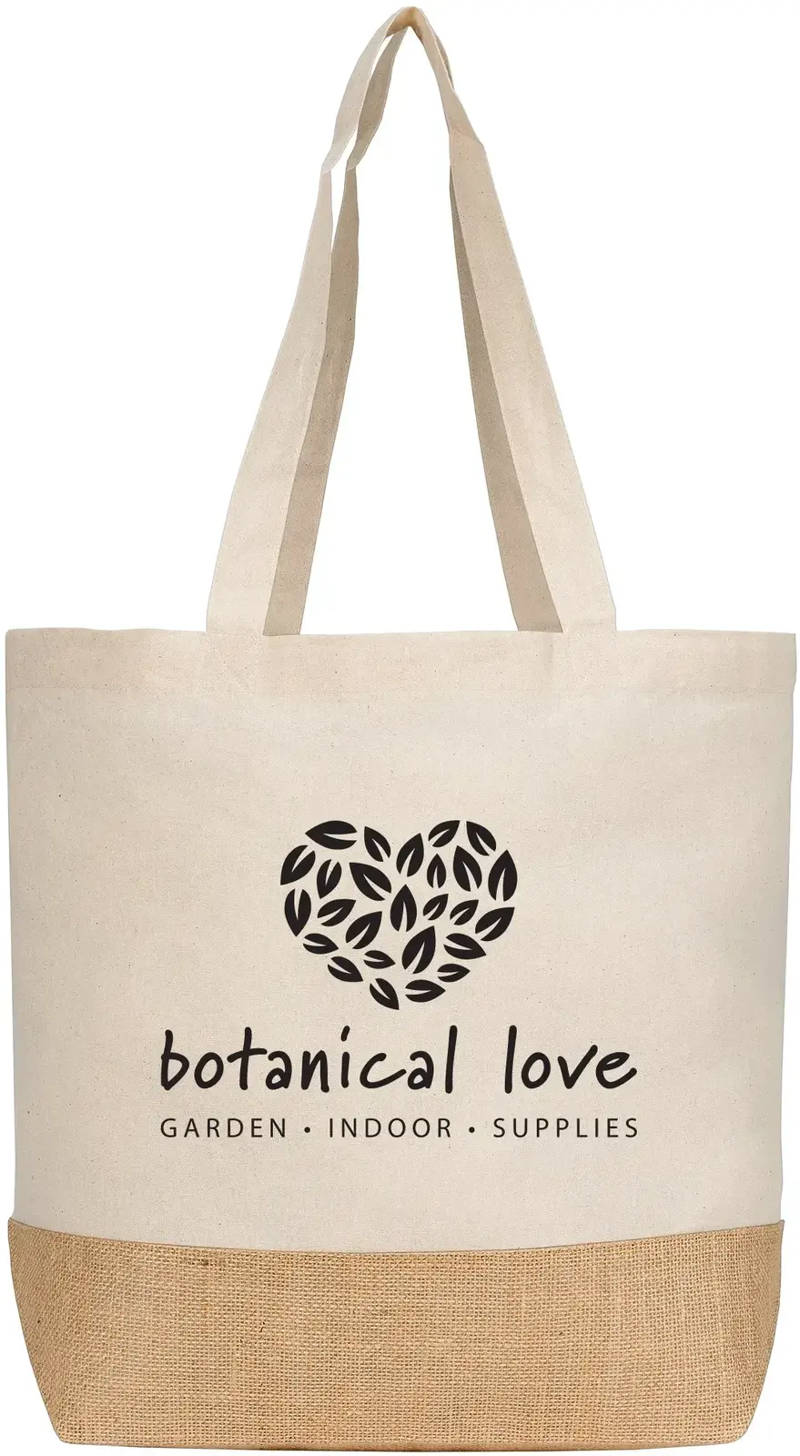 Shopper Tote Bag - 5 oz. Recycled Cotton Blend with Jute