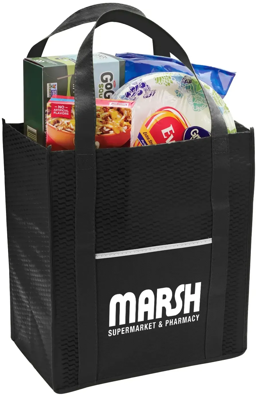 Custom Riptide Non-Woven Grocery Tote