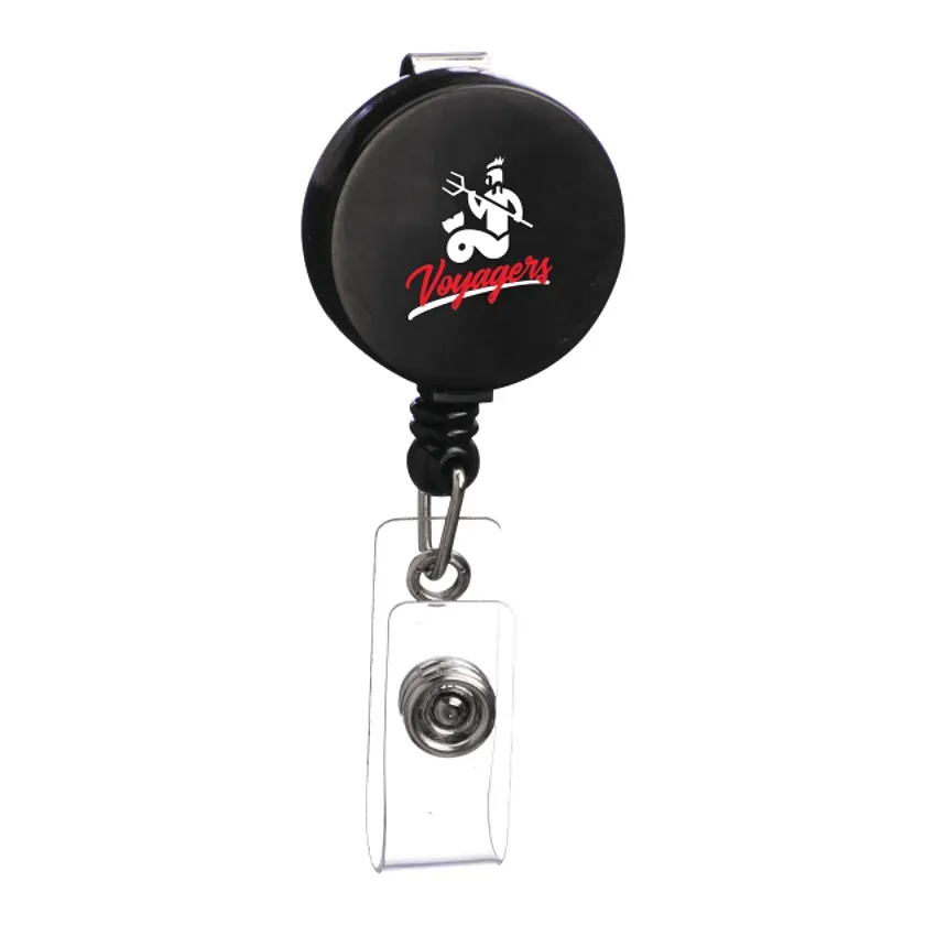 Custom Round Badge Holder with Belt Clip