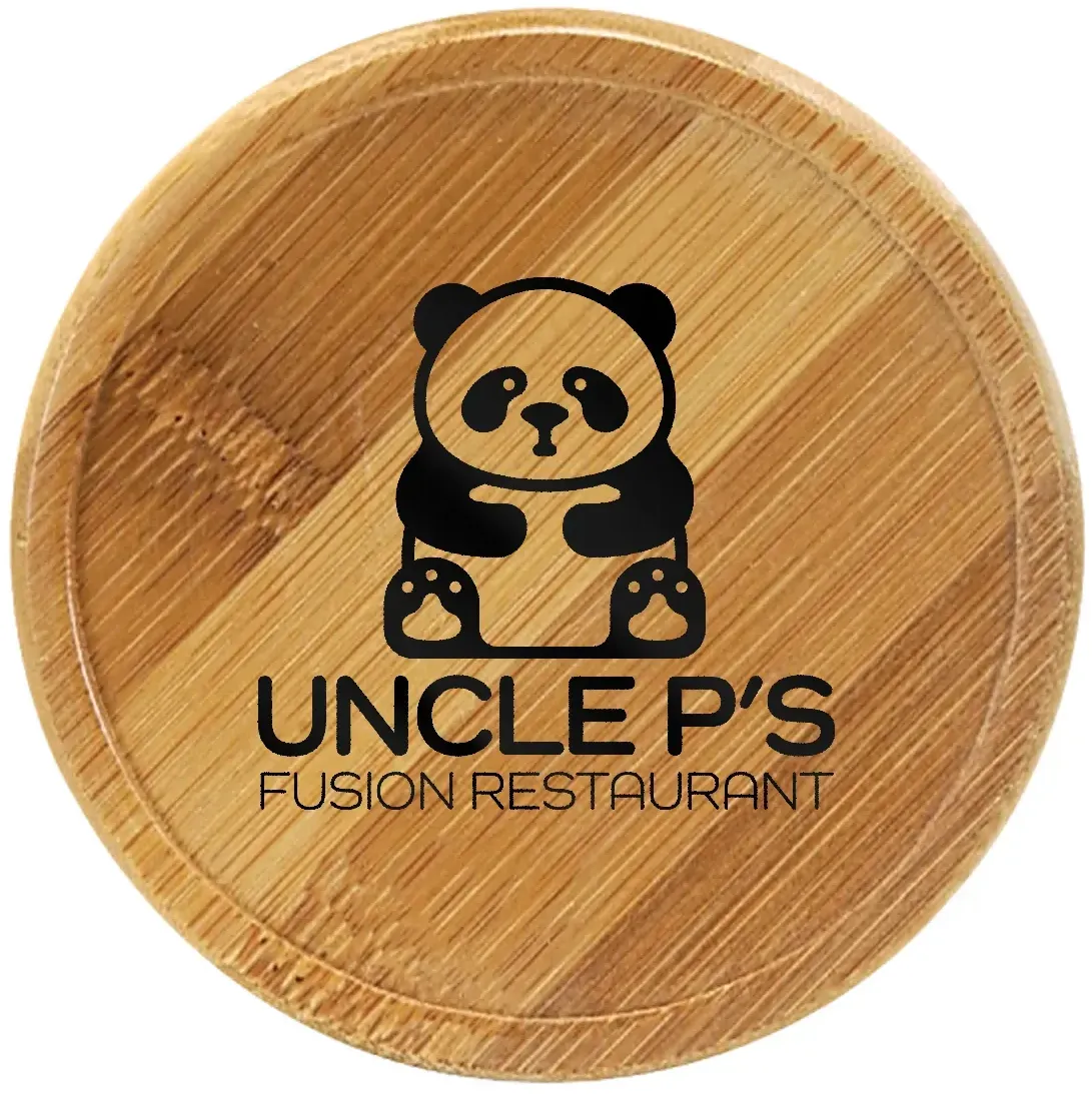 Logo Bamboo Coasters