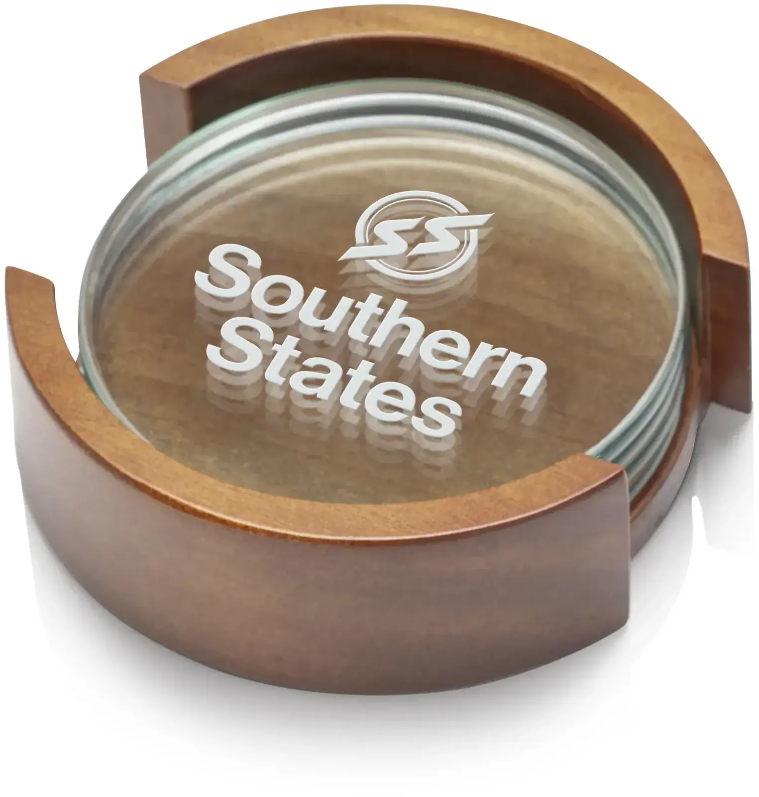 Round Coaster on Colfax Base - Set of 4