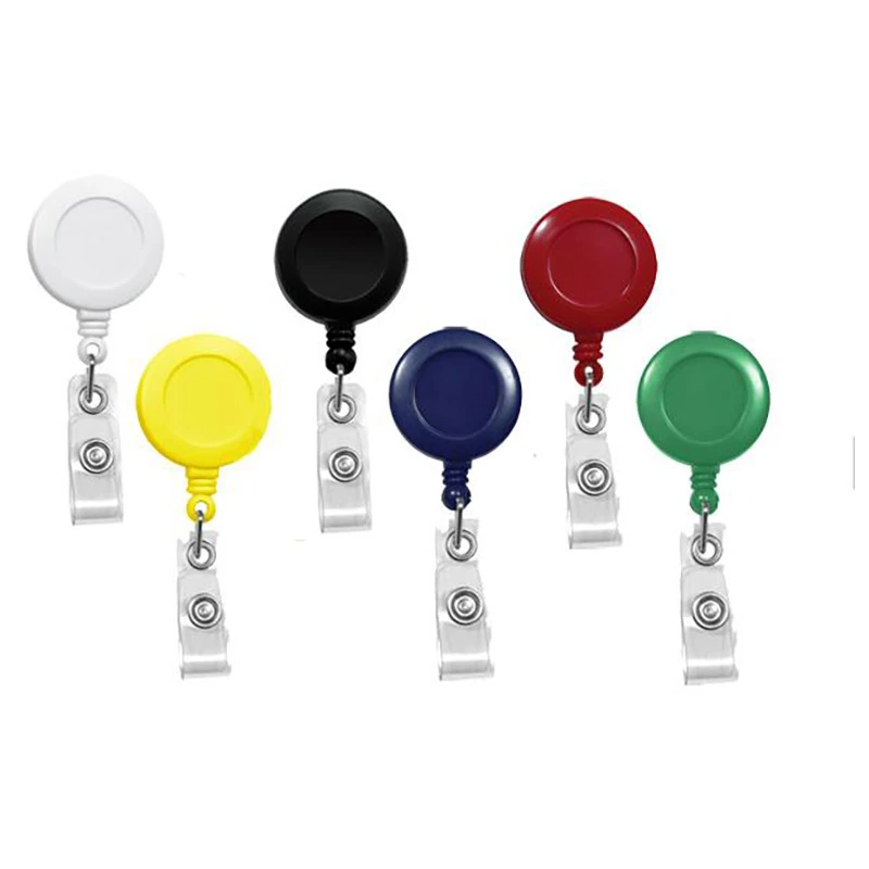 Round Retractable Badge Holder