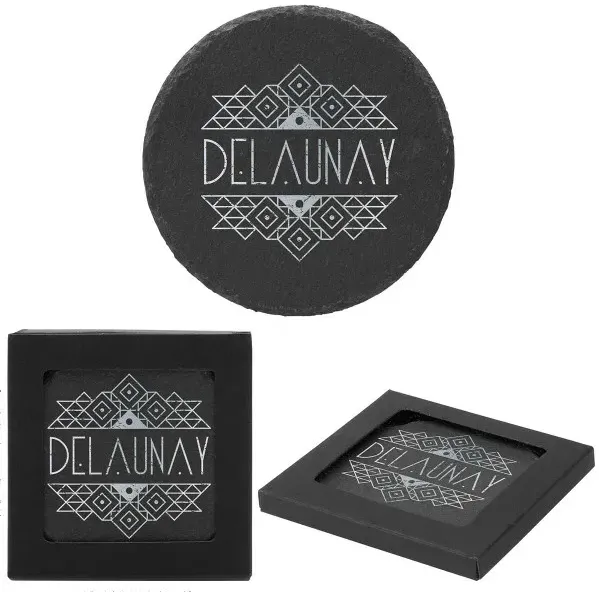 Personalized Round Slate Coaster