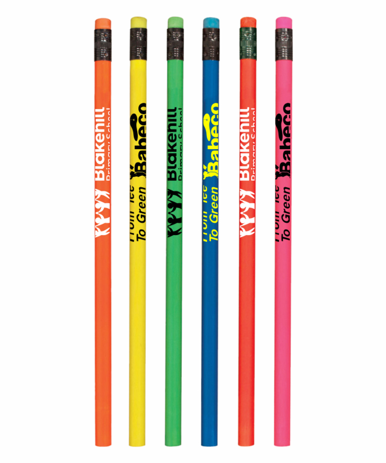 Round Wooded Imported Value Neon Pencil with #2 Graphite