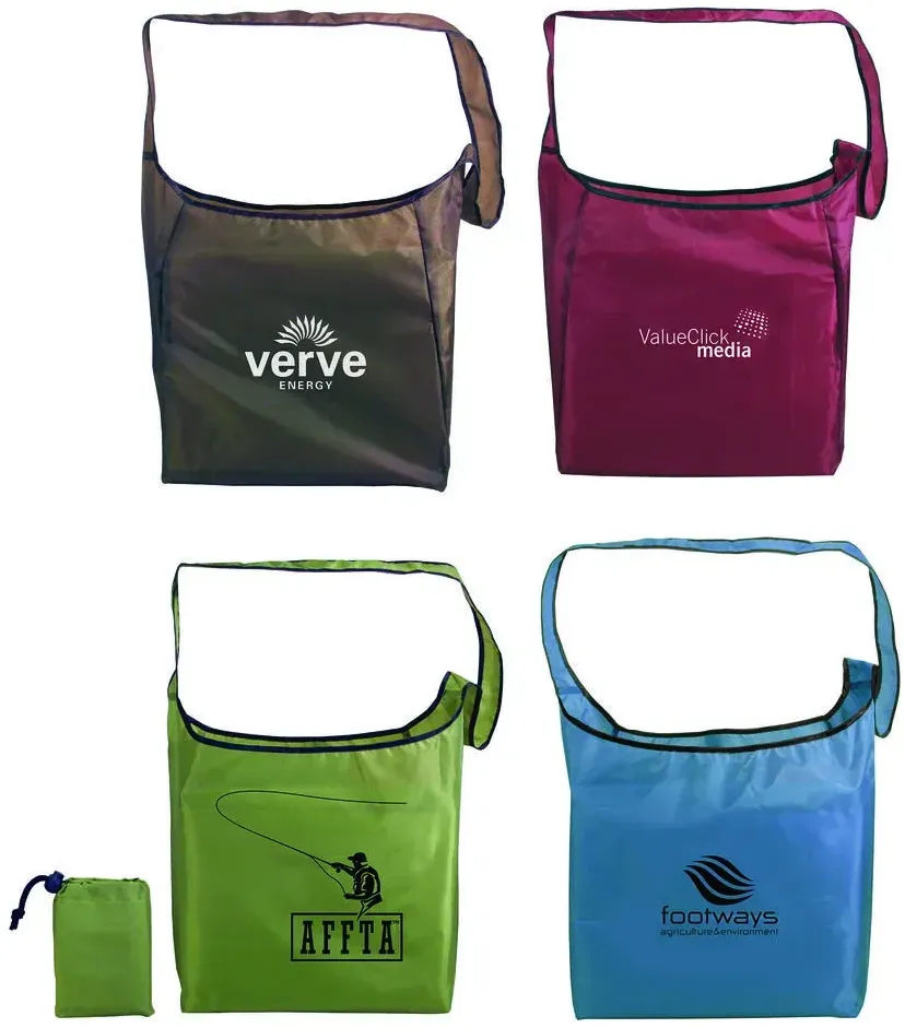 EcoFold Vegan RPET Cross Body Sling Bag - Customizable Promo Bag