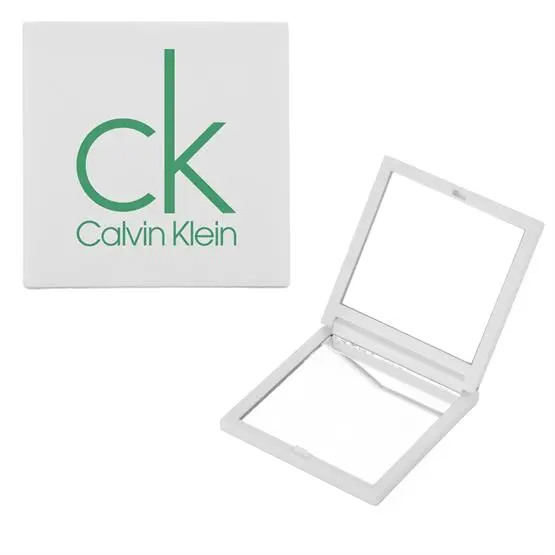 Rubberized Finish Square Compact Mirror